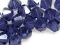 Preview: 4mm Bicone Glasperlen Deep Tanzanite dunkelviolett 20x