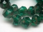 Preview: Central Cut Beads Emerald Picasso Glasperlen 4x