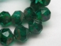 Preview: Central Cut Beads Emerald Picasso Glasperlen 4x