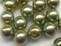 Preview: 4mm 20x Crystal Pearls Light Green