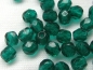 Preview: 4mm feuerpolierte Glasperlen Dark Emerald 50x