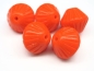 Preview: 11mm Bicone Neon Orange Glasperlen 4x
