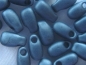 Preview: 5,5 mm Long Drop Beads Miyuki Blue Grey Matte 10g