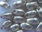 Preview: 5,5 mm Long Drop Beads Miyuki Duracoat Galvanized Silver silberfarben 10g