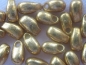 Preview: 5,5 mm Long Drop Beads Miyuki Galvanized Gold 10g