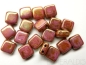 Preview: 25 CzechMates™ Tile Beads Rose Gold Topaz 6mm