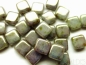 Preview: 6mm CzechMates™ Tile Beads Pale Jade Bronze Picasso 25x