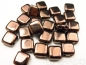 Preview: 25 CzechMates™ Tile Beads Dark Bronze 6mm