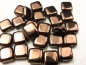 Preview: 6mm CzechMates™ Tile Beads Dark Bronze 25x
