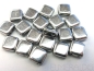 Preview: 6mm CzechMates™ Tile Beads Silver Silber 25x