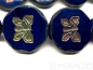 Preview: 1x Butterfly Coin Cobalt Picasso