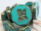 Preview: 1x Butterfly Turquoise Blue Picasso