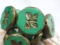 Preview: 1x Butterfly Turquoise Green Picasso