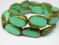 Preview: Rectangle Beads Turquoise Green Glasperlen 2x