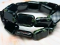 Preview: Rectangle Beads Black Jet Picasso Glasperlen 2x