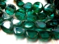 Preview: 2x Carved Round Emerald Picasso Glasperlen