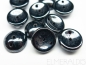 Preview: Piggy Beads Jet Hematite Metallic grau Glasperlen 25x