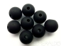Preview: 8mm Polaris Perlen matt schwarz black 10x