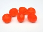 Preview: 4x Rondelle Hyacinth Matt orange Glasperlen 6x8mm