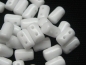 Preview: Rulla Beads White Opaque Weiss Glasperlen 10g