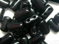 Preview: 3 x 5mm 10g Rulla Beads Jet Black Schwarz