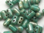 Preview: 3 x 5mm 10g Rulla Beads Turquoise Picasso Silver