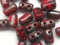 Preview: Rulla Beads Red Picasso Silver Opaque rot Glasperlen 10g