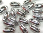 Preview: 6mm Rizo Beads Silver Silberfarben Glasperlen 10g