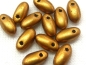 Preview: 6mm 10g Rizo Beads Matte Brass Gold