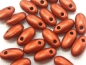 Preview: 6mm 10g Rizo Beads Matte Metallic Dark Copper