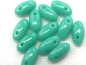 Preview: 6mm Rizo Beads Jade Turquoise Green türkis Glasperlen 10g