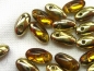 Preview: 6mm Rizo Beads Topaz Amber Glasperlen 10g