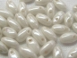 Preview: 6mm Rizo Beads Luster White weiss Glasperlen 10g