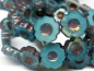 Preview: Flowers Blumen Aqua Opal Bronze Glasperlen 2x