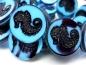 Preview: 1x Seahorse Aqua Black Picasso