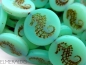 Preview: 1x Seahorse Mint Turquoise Picasso