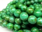 Preview: 5 Glasperlen Green Turquoise Luster 8mm rund