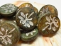 Preview: 1x Dragonfly Green Stone Picasso Glasperlen