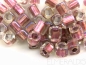 Preview: 4mm Würfel Cubes TOHO Crystal Rose Lined 10g