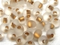 Preview: 3mm Magatama TOHO Frosted Gold Lined Crystal 10g