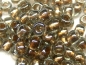 Preview: 3/0 10g TOHO Rocailles Gold Lined Black Diamond