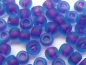 Preview: 6/0 Rocailles TOHO Frosted Aqua Purple Lined 10g