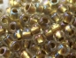 Preview: 6/0 Rocailles TOHO Inside Crystal Gold Lined 10g