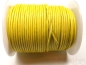 Preview: 2 mm Lederband Canary Yellow gelb 1 m
