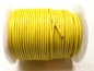 Preview: 2 mm Lederband Canary Yellow gelb 1m