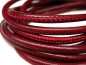 Preview: 4mm Nappa Lederband Maroon rot 20cm