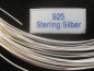 Preview: 1 m Silberdraht 925 Silber