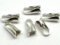 Preview: 2 mm Endkappen 925 Silber rhodiniert 2x