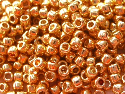 15/0 Rocailles Miyuki Duracoat Galvanized Gold goldfarben 5g