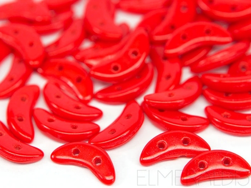 10mm CzechMates™ Crescent Red Opaque rot 5g